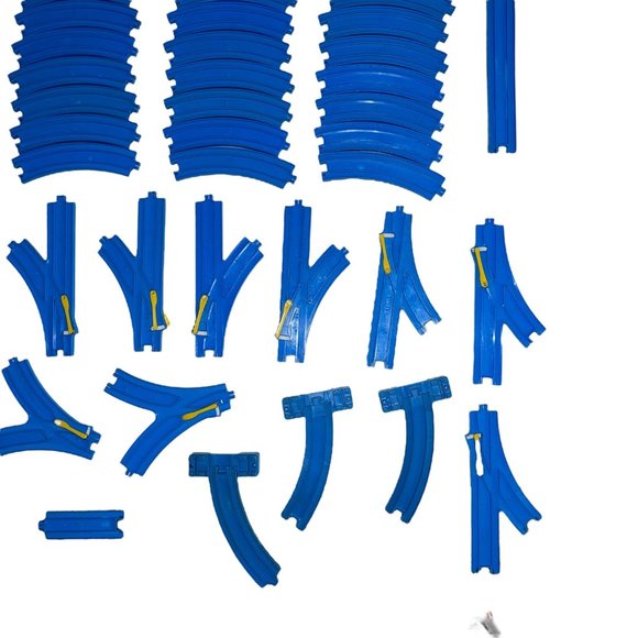 Vtg Thomas the Train Trackmaster 78Pc Elevated Curved Straight Start Stop Switch - Picture 5 of 5